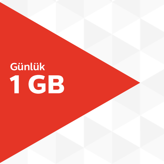 Günlük 1GB İnternet PaketiGünlük 1GB İnternet paketini sadece 9,18 TL! 