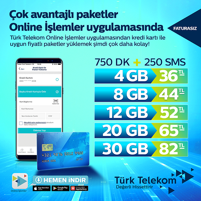 faturasiz dijital paketler tarife ve paketler web turk telekom