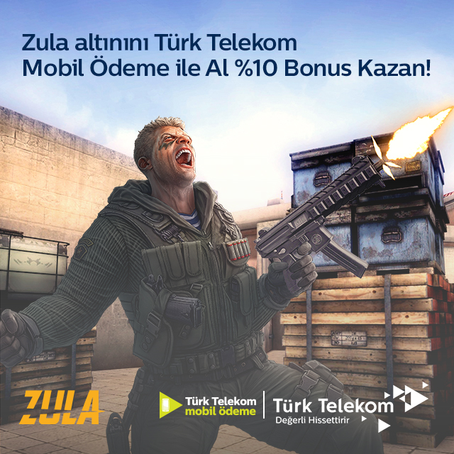 Türk Telekom Mobil Ödeme ile Zula'da Bonus ZA fırsatı